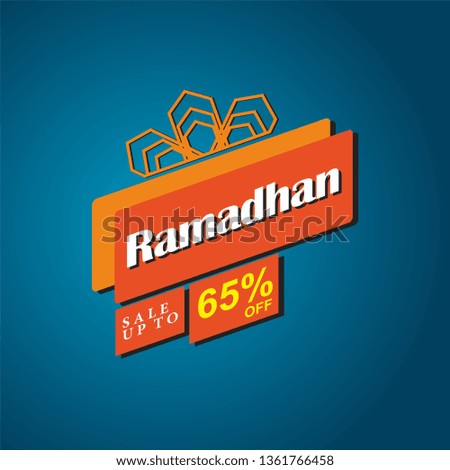 	
Ramadan Sale, web banner design with beautiful crescent moon in golden and discount Upto 65% cashback offer design. - Vector