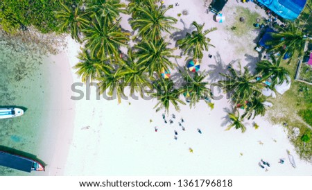 aerial view from one of beautiful place in Indonesia Royalty-Free Stock Photo #1361796818
