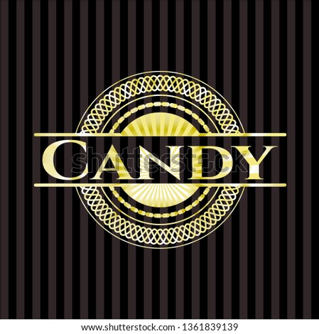 Candy gold shiny badge