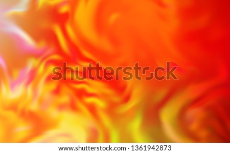 Light Red, Yellow vector blurred bright texture. Colorful abstract illustration with gradient. New style design for your brand book.