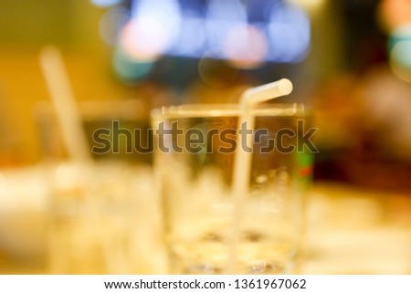 Plastic tubes in restaurants are one of the problems of global plastic waste.