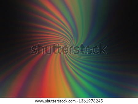 Dark Multicolor, Rainbow vector blurred shine abstract background. Colorful illustration in blurry style with gradient. The elegant pattern for brand book.