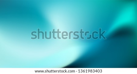 Abstract dark teal background with light wave. Blurred turquoise water backdrop. Vector illustration for your graphic design, banner, wallpaper or poster Royalty-Free Stock Photo #1361983403