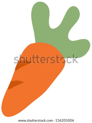Vector illustration of a carrot