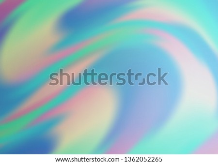 Light BLUE vector pattern with lava shapes. A sample with blurred bubble shapes. Textured wave pattern for backgrounds.