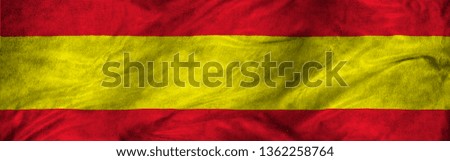 image of flag of Spain closeup