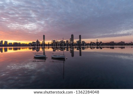 Boston at sunrise