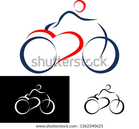 cyclist flat logo