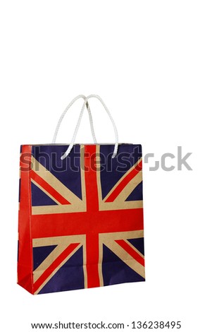 Shopping bag , paper bag, isolated