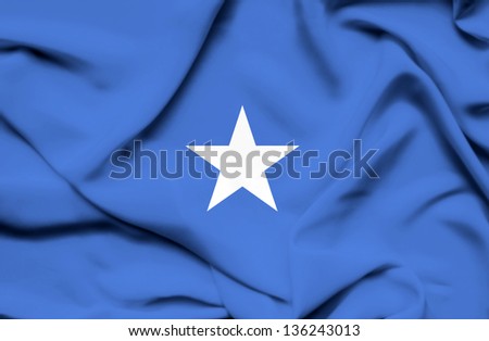 Somalia waving flag