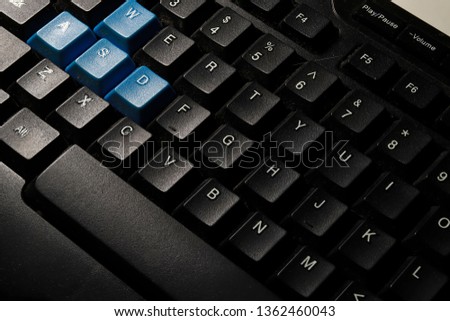 luxury Keyboard for business and education. Technology concept of computer keyboard.
