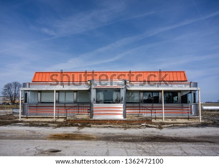 An Abandoned Diner Royalty-Free Stock Photo #1362472100