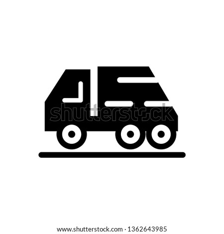 Truck Vehicle Icon Vector 