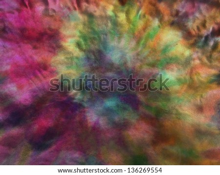 Tie dye metallic rainbow paper texture background