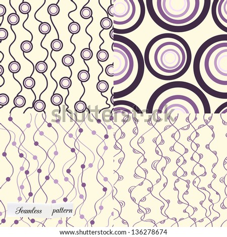 set of seamless pattern can be used for wallpaper, website background, textile printing