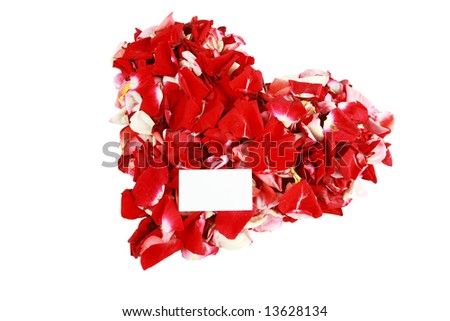 Red rose plants visiting card background
