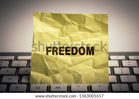 Free sign with paper background