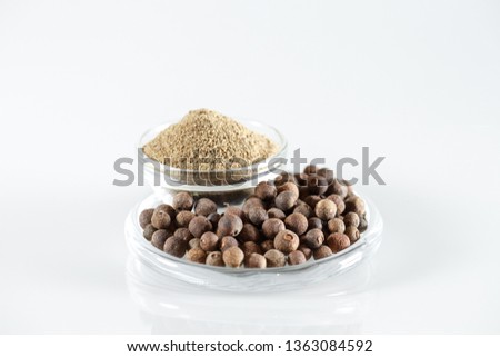 Ground Black Pepper Isolated in white