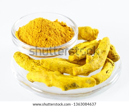 Turmeric Isolated in white
