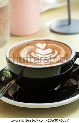 mocca  coffee in restaurant and hotel