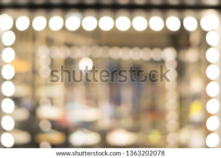 Background Blur and Bokeh :In front of the shop have lighting 