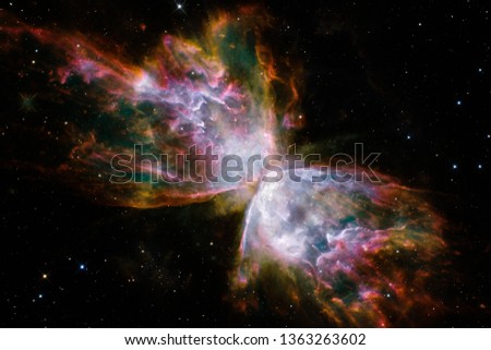 Universe scene with stars and galaxies in deep space showing the beauty of space exploration. Elements of this image furnished by NASA