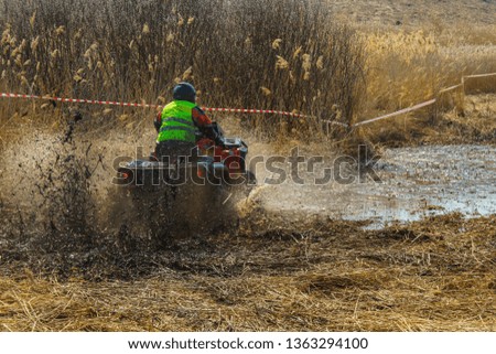 extreme sport off-road quad racing                               
