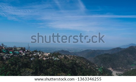View from the mountains