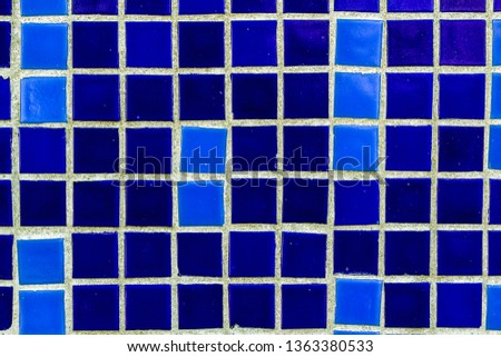 Mosaic square blue