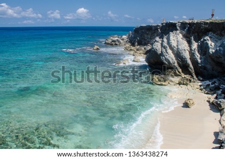 Exotic shore at Punta Norte, Isla Mujeres