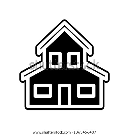 House icon. Element of Buildings for mobile concept and web apps icon. Glyph, flat icon for website design and development, app development