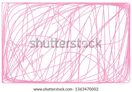 Abstract color background, freehand scribble vector illustration.