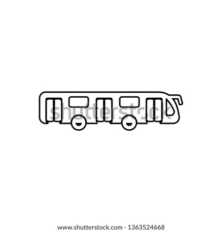 city bus icon. Element of transport for mobile concept and web apps icon. Outline, thin line icon for website design and development, app development