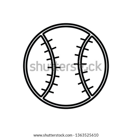 baseball ball icon. Element of Sport for mobile concept and web apps icon. Outline, thin line icon for website design and development, app development