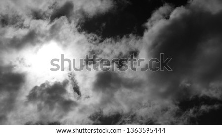 View of clouds in Perth, Western Australia