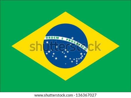 Brazil Flag Royalty-Free Stock Photo #136367027