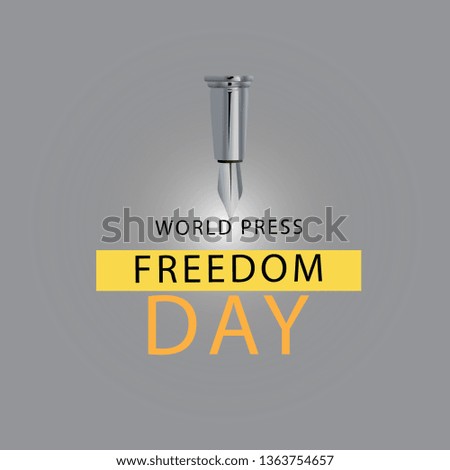 world press freedom day illustration - Vector