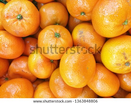 background of fresh organic ripe sweet juicy honey murcott mandarin 