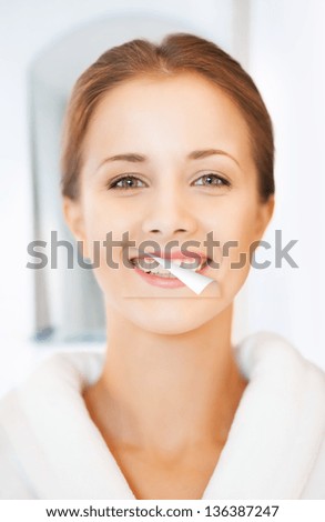 picture of beautiful woman with white teeth