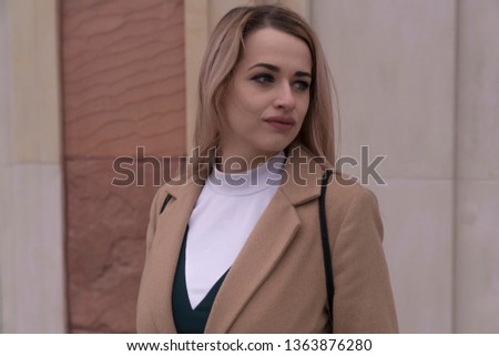 A portrait shot of a pretty business woman.