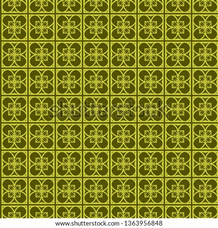 Geometric Pattern. Seamless Texture Green colorColor Background. Vector illustration.