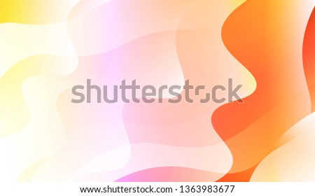 Template Abstract Background With Curves Lines. For Cover Page, Landing Page, Banner. Vector Illustration with Color Gradient