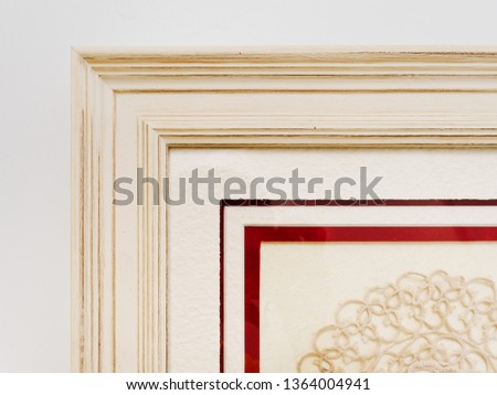 frame for a picture on a white background