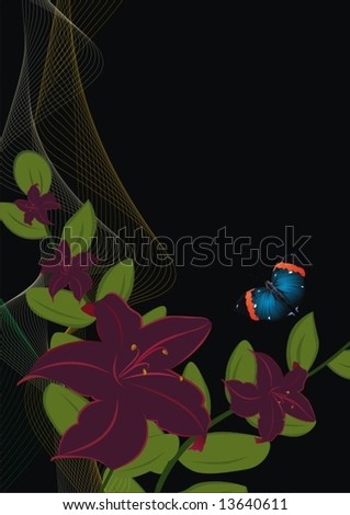 Abstract floral background-2