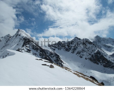 beautiful snow winter skiing season in kuhtai in tirol in austria