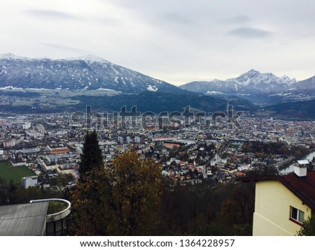 View of Innsbruck from Bergisel hill