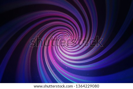 Dark Pink, Blue vector background with astronomical stars. Space stars on blurred abstract background with gradient. Pattern for futuristic ad, booklets.