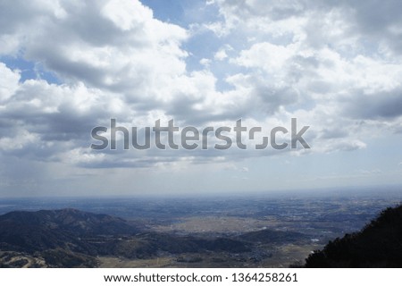 landscape of clouds