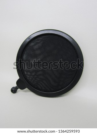 Filter Swivel Mount Mask Shied for Speaking Recording of Microphone or Pop Filter isolated on white background