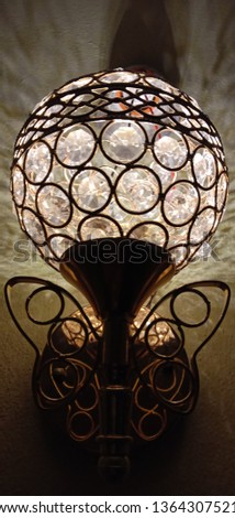 Night wall lamp picture